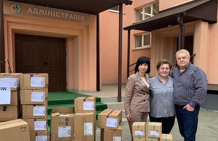 Ankunft 4. Hilfstransport in der Ukraine