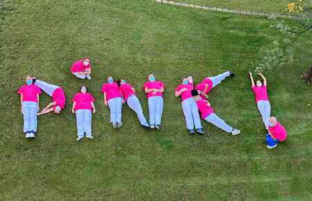Unser Team des Brustzentrums in Potsdam im Zeichen des Pink Oktobers 